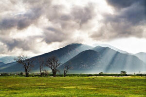 Taos Mountain from El Prado, NM ~ Benito Concha