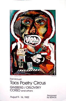 Bill Gersh - Taos Poetry Circus Poster